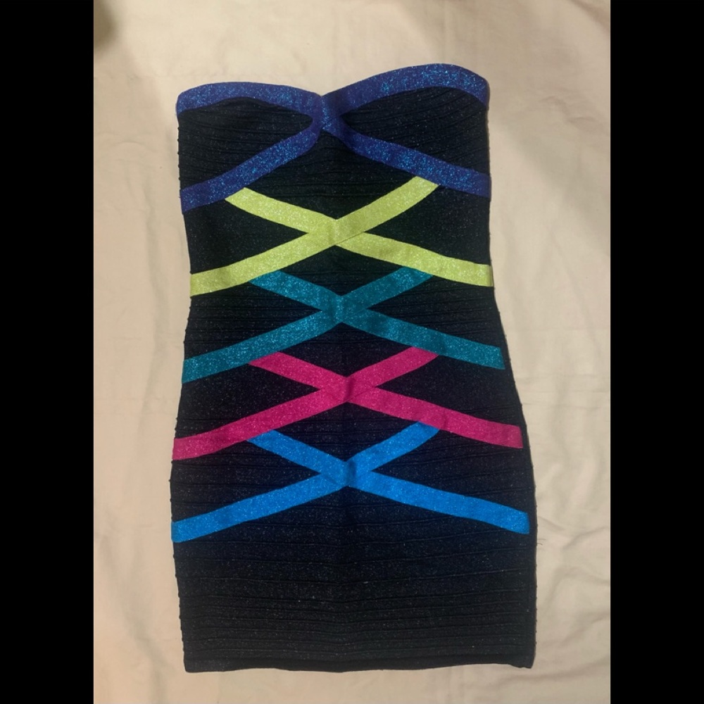 Multi colored Party Dress